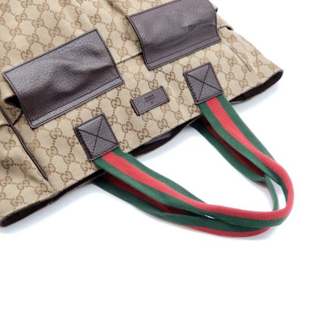 Authentic Gucci GG Canvas Tote Large Shoulder Bag - Picture 6 of 15